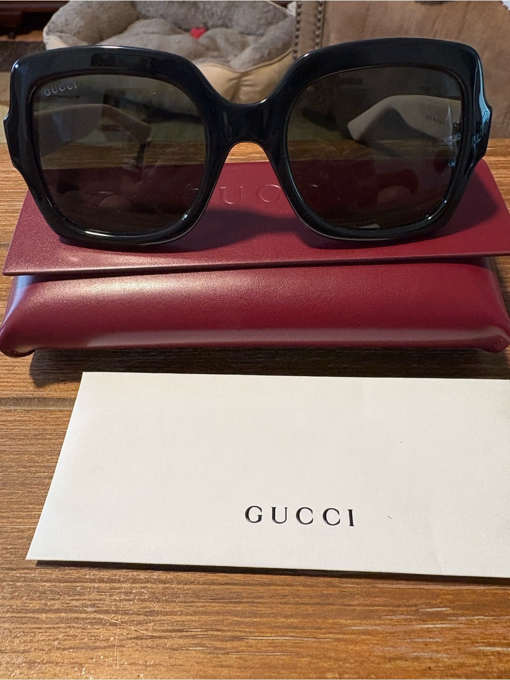 Gucci Women’s Black Oversized Square Sunglasses